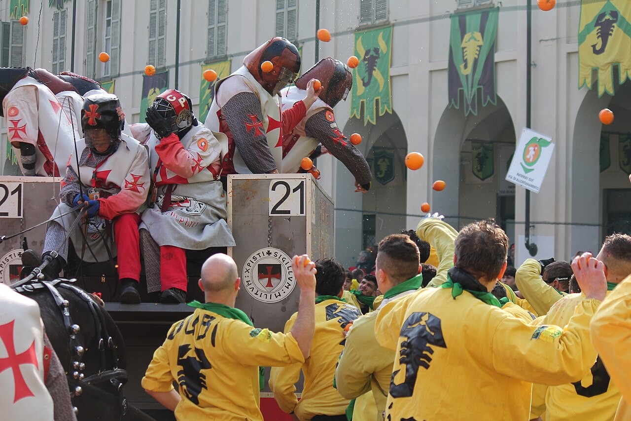 Orange battle in Ivrea