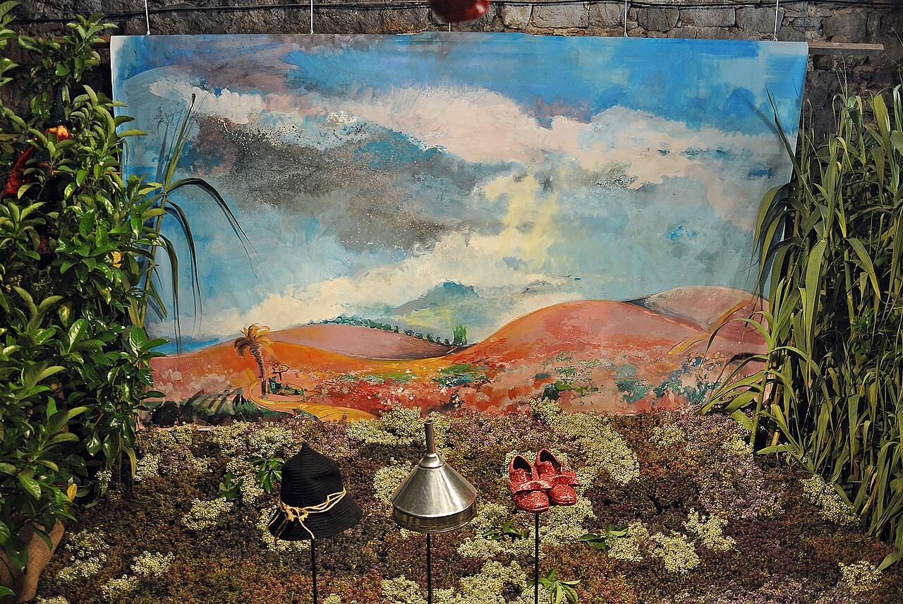 A landscape tableau among plants at Girona’s Temps de Flors