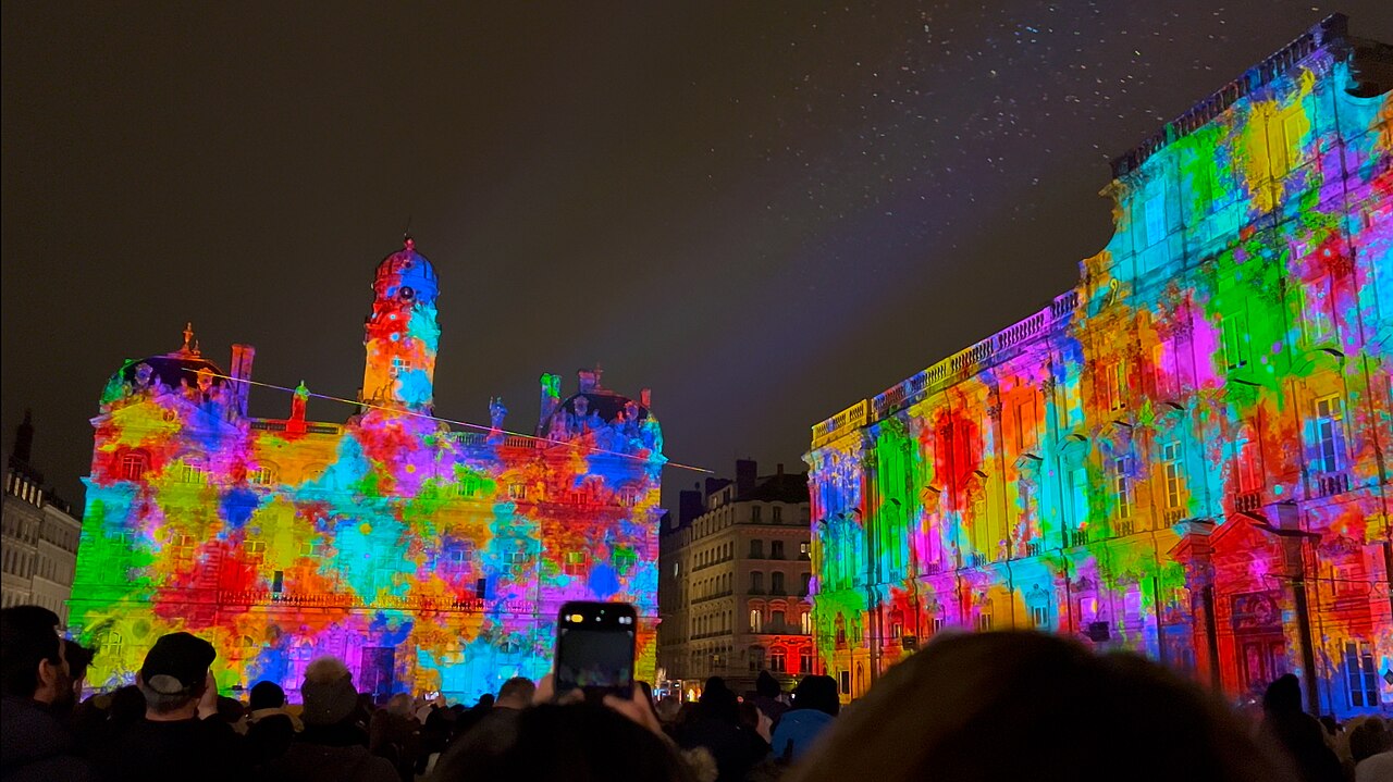 Fête des Lumières — Place des Terreaux, Lyon, 2024