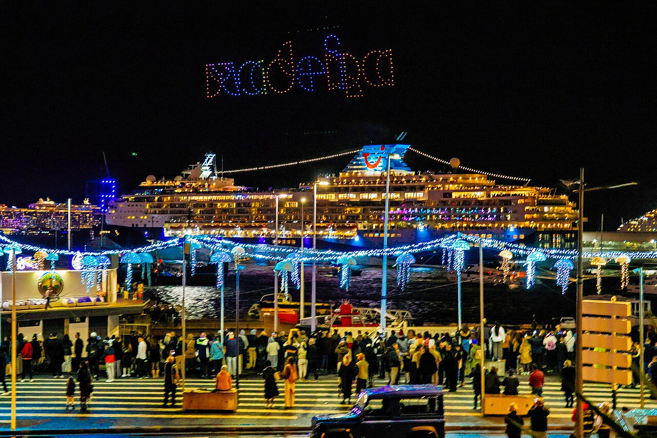 New Year’s Eve drone show — Funchal harbour